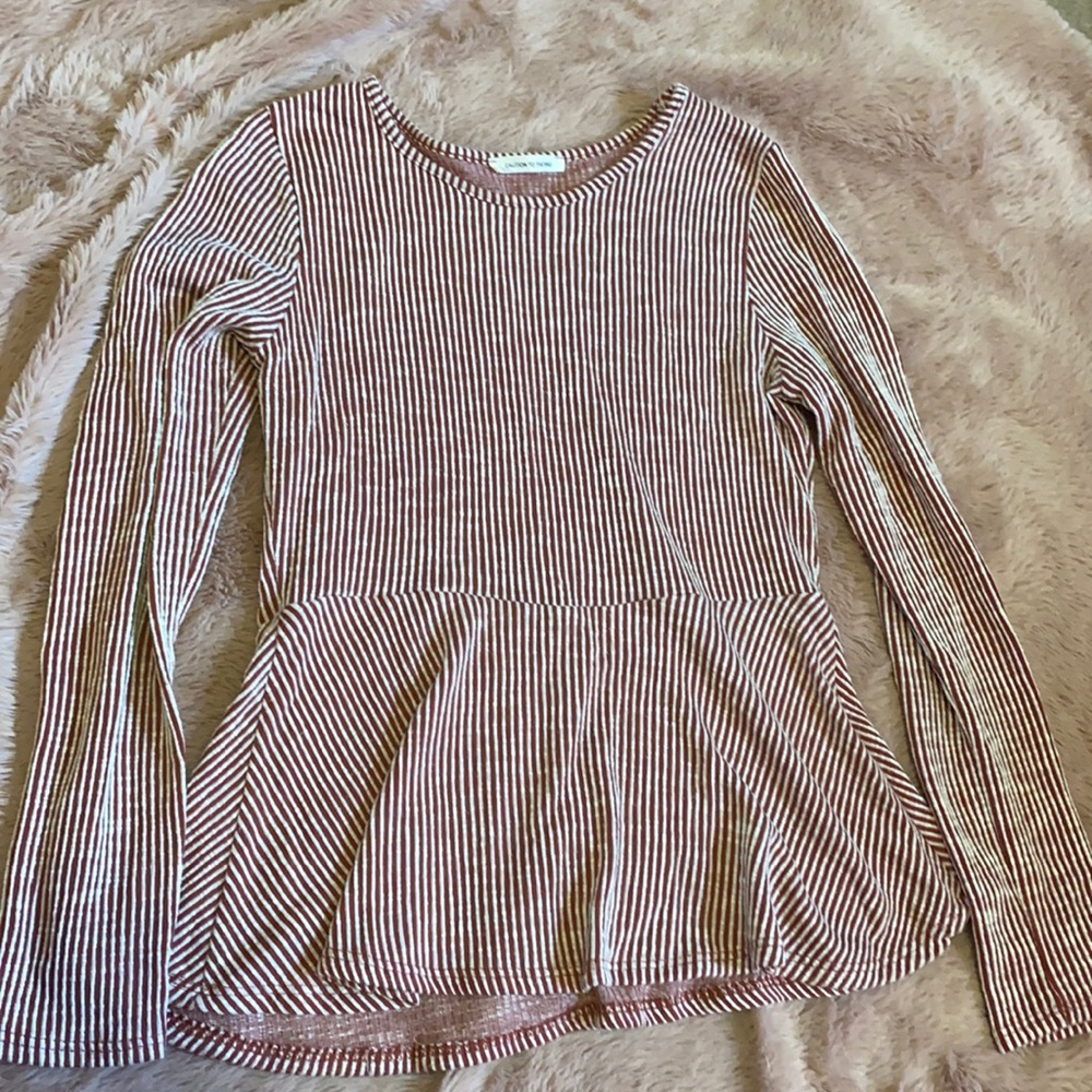 Red striped blouse